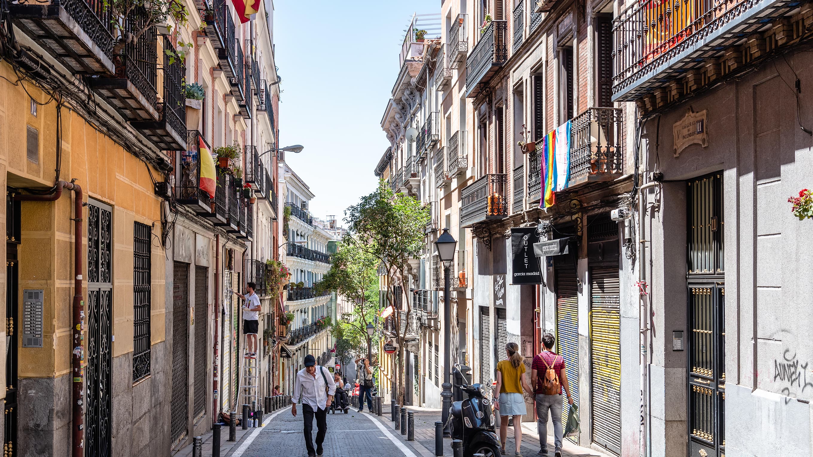 The Malasaña neighbourhood in Madrid, one of the nicest to stay in